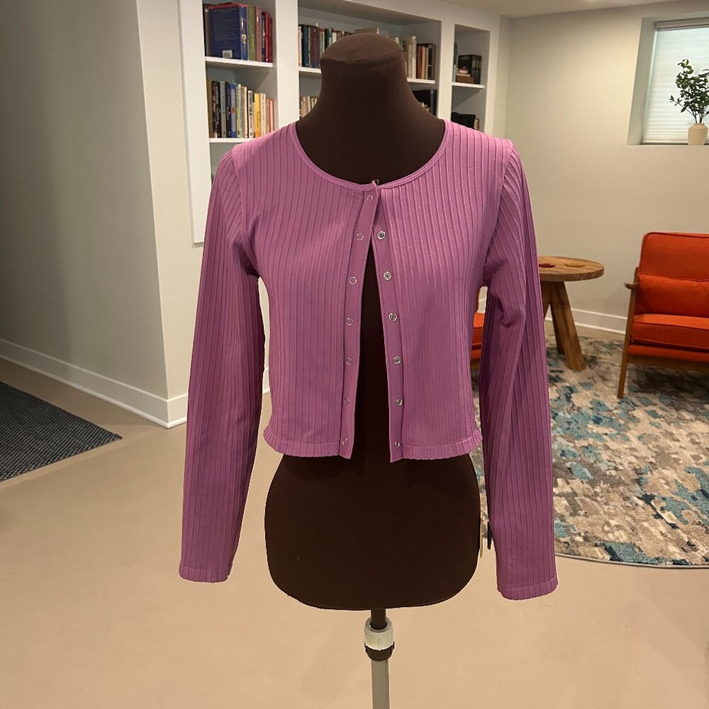 NWT:  Anthropologie Snap Sweater - L / XL (RUNS SMALL)